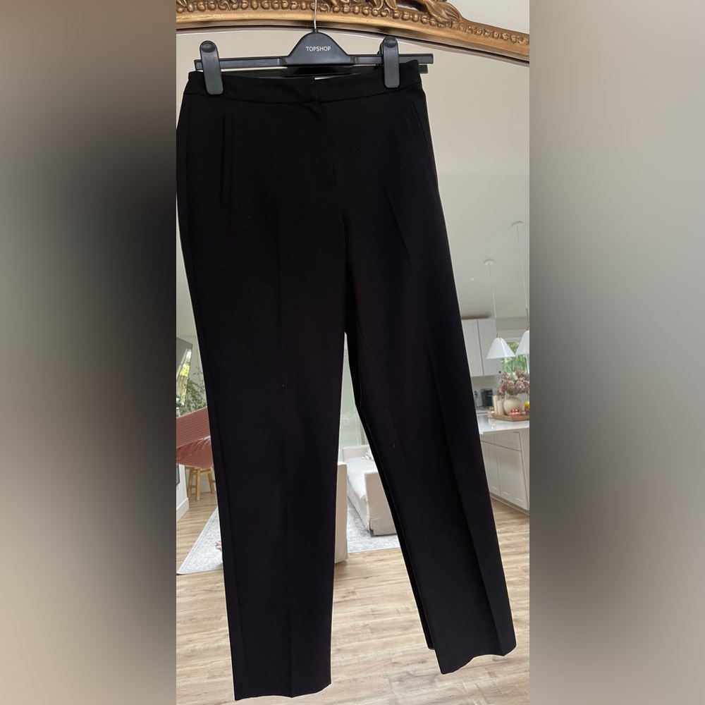 Topshop slim cigarette pants in black